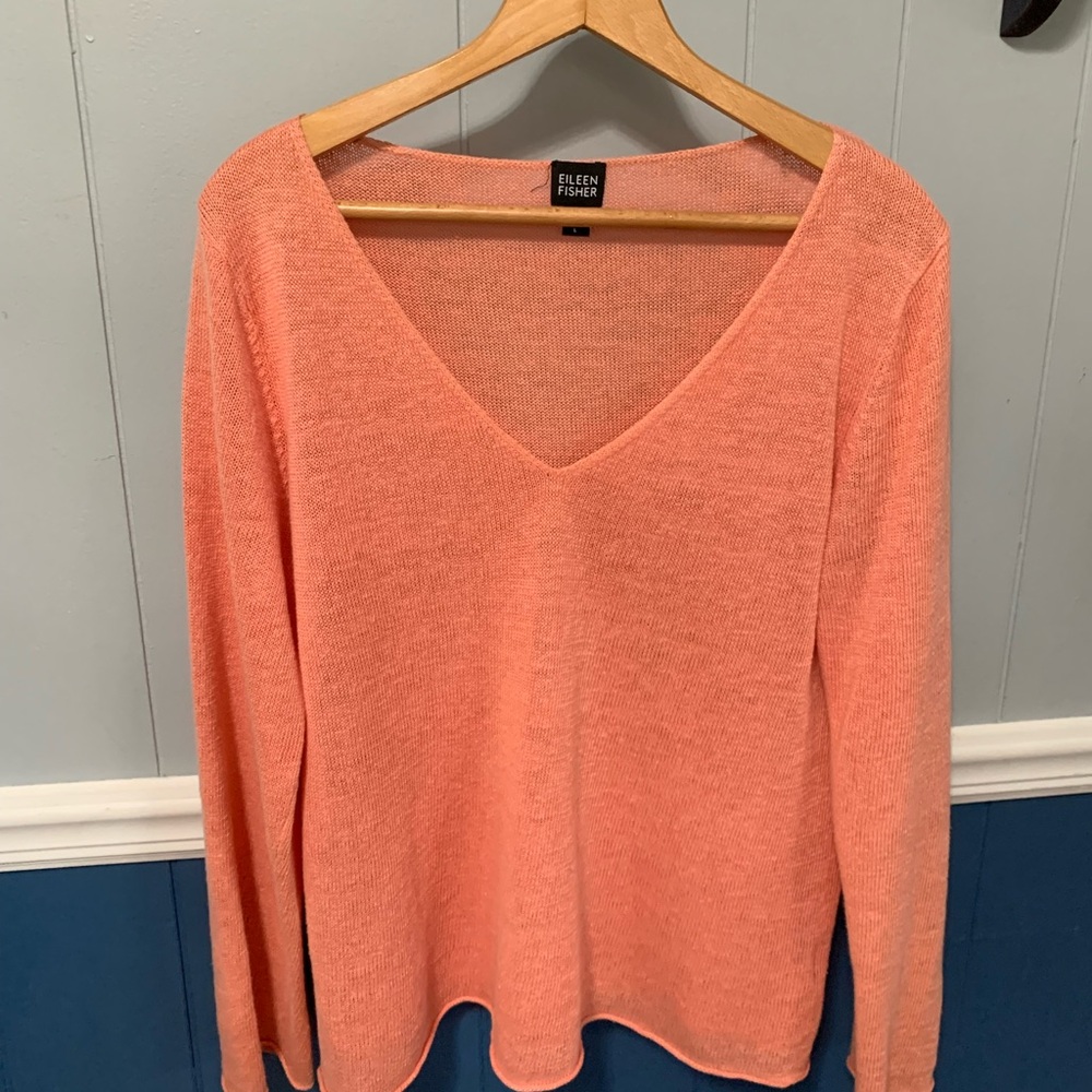 Eileen Fisher Women's Coral Sweater - Picture 2 of 5